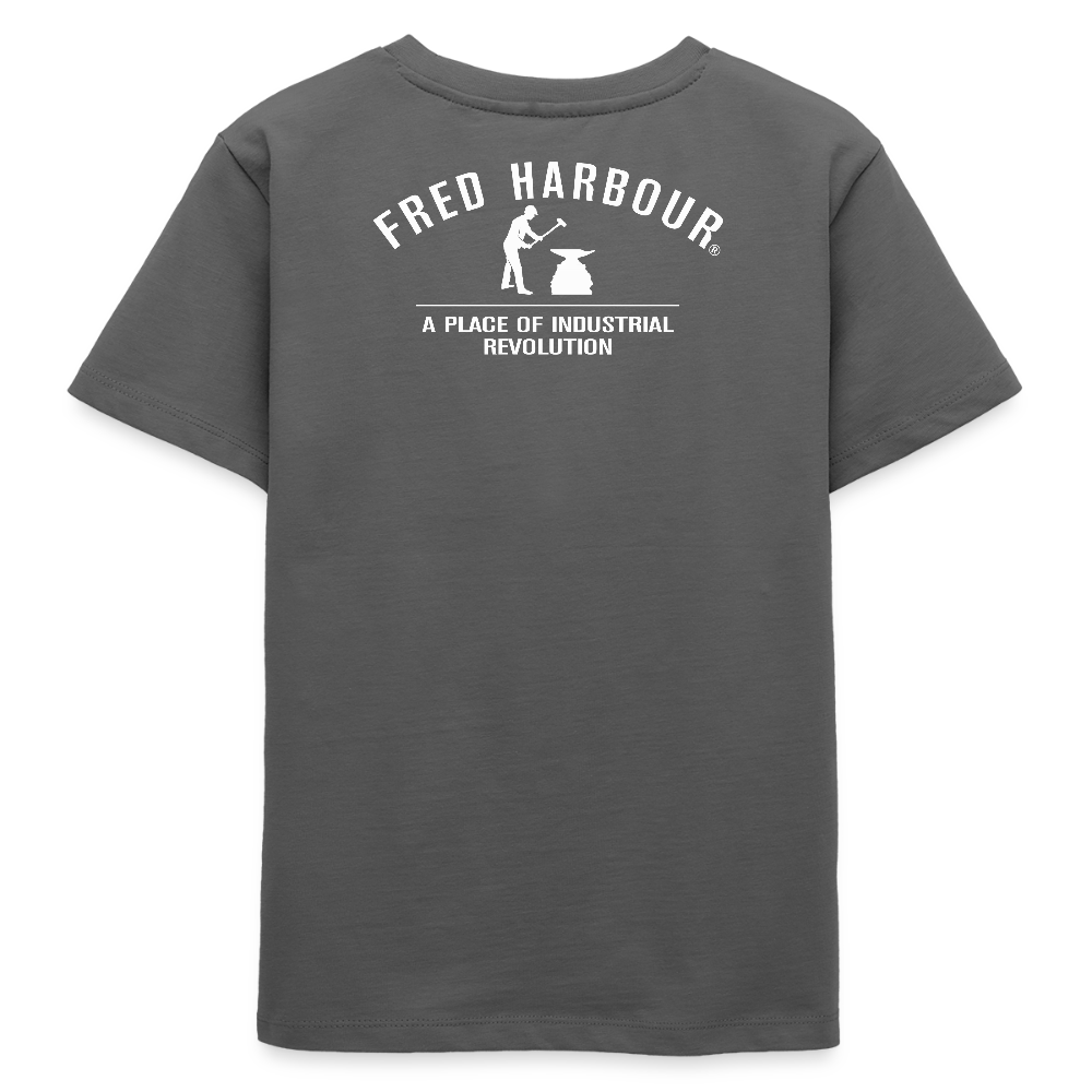 Teenager T-Shirt "Ski & Dog" - Anthrazit