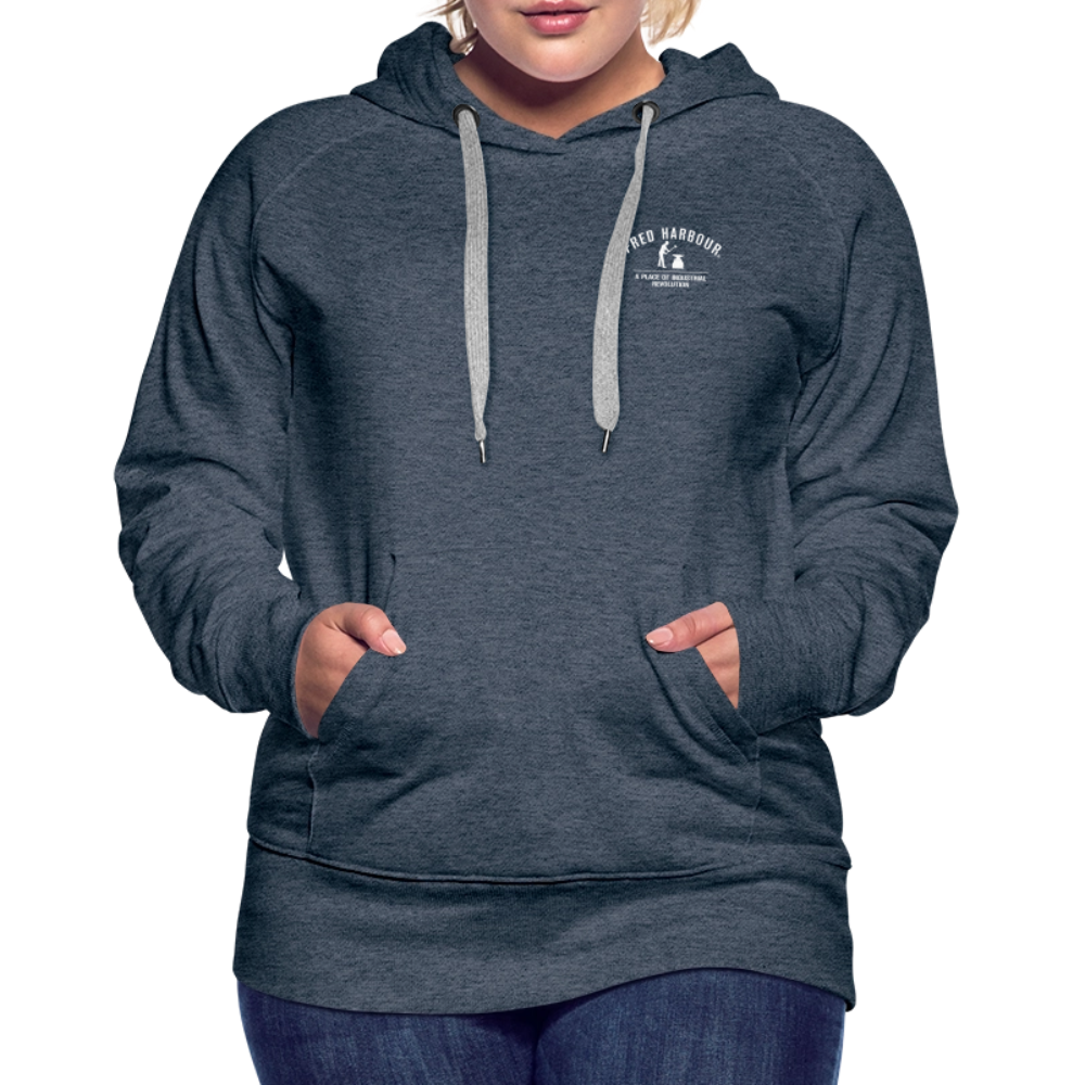Women´s Premium Hoodie "Classic" - Jeansblau