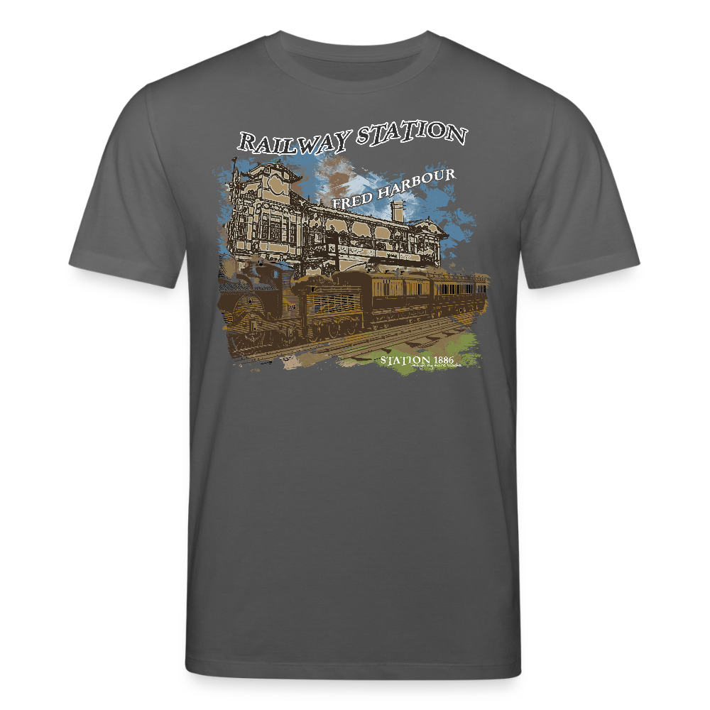 Unisex T-Shirt "Station 1886" - Anthrazit