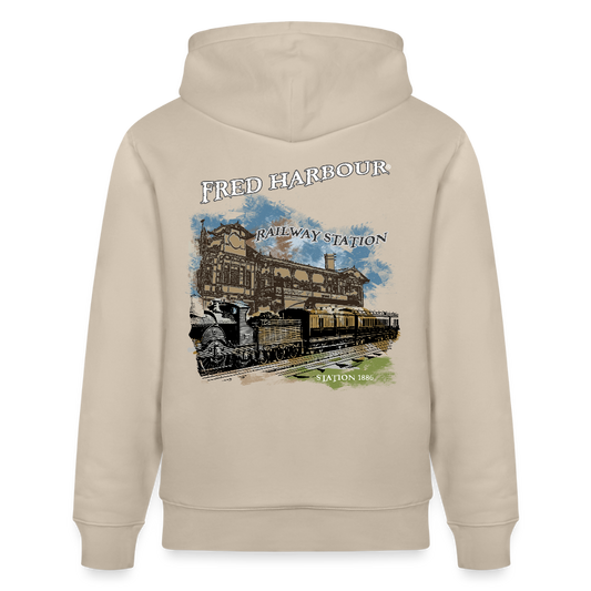 Unisex Hoodie "Station1886" - Beige
