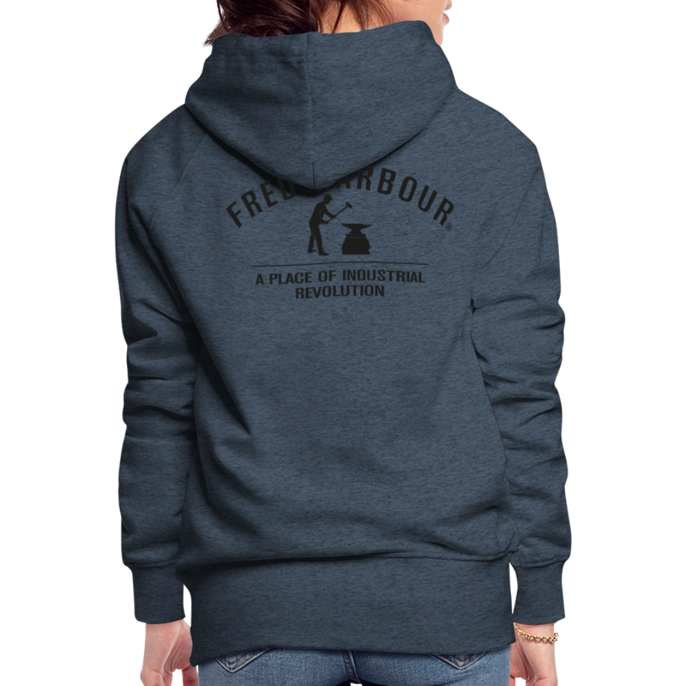 Women´s Premium Hoodie "Classic" - Jeansblau