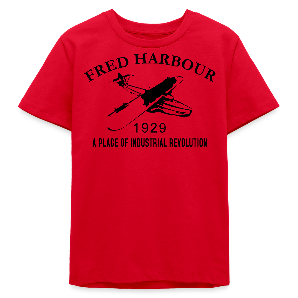 Teenager T-Shirt "seaplane" - Rot