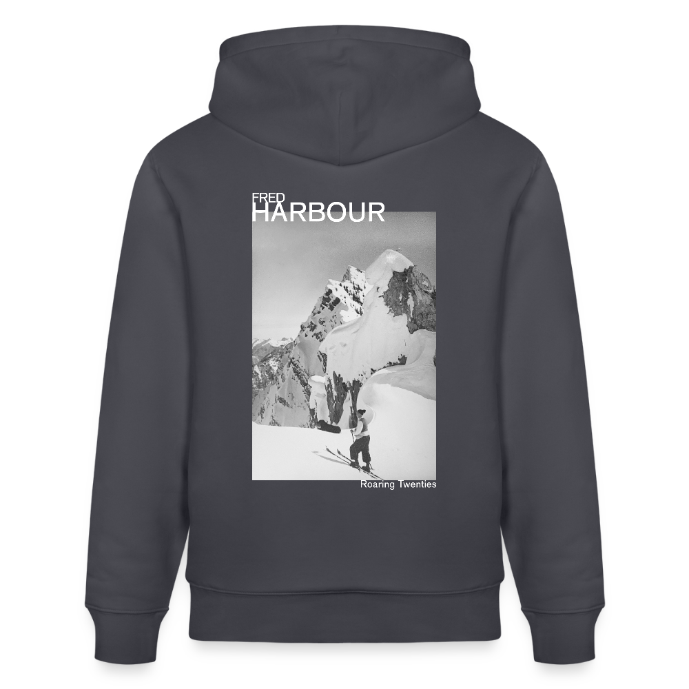 Unisex Hoodie "Ski & Dog" - Indigoblau