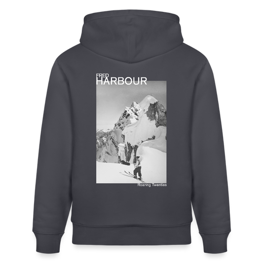 Unisex Hoodie "Ski & Dog" - Indigoblau