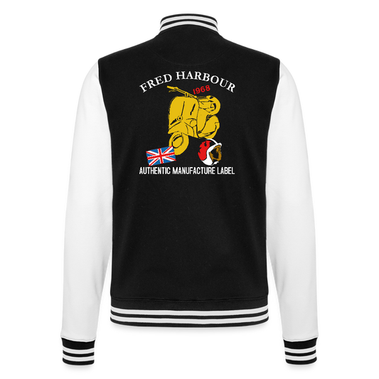 1968 Scooter College Jacket - Schwarz/Weiß