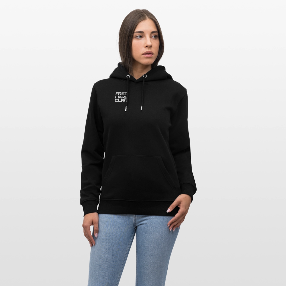 Unisex Hoodie "Ski & Dog" - Schwarz