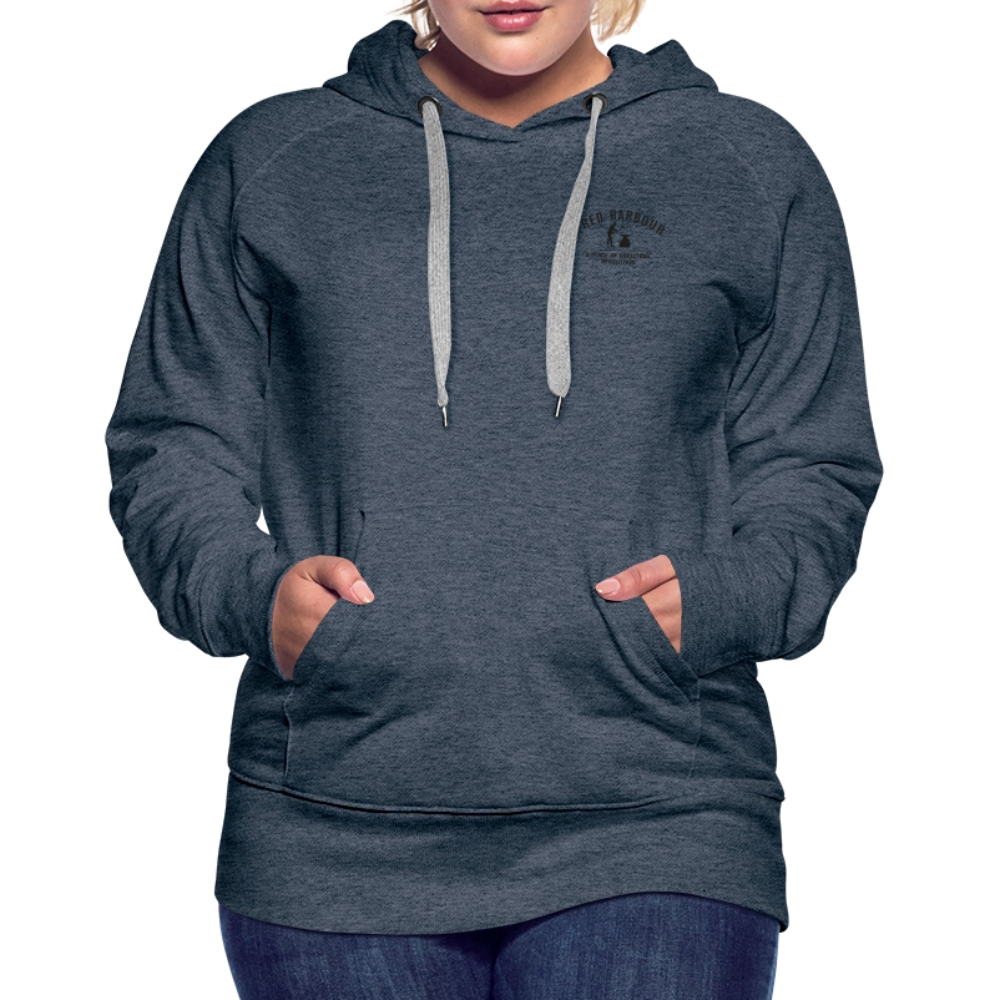 Women´s Premium Hoodie "Classic" - Jeansblau