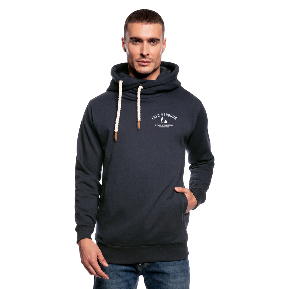 UNISEX Schalkragen Hoodie classic - Navy