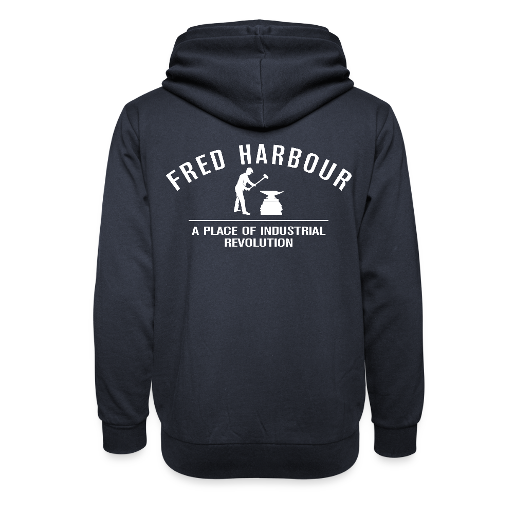 UNISEX Schalkragen Hoodie classic - Navy