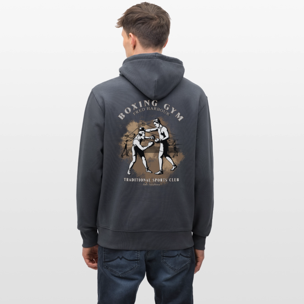 Unisex Hoody "boxing one" - Indigoblau