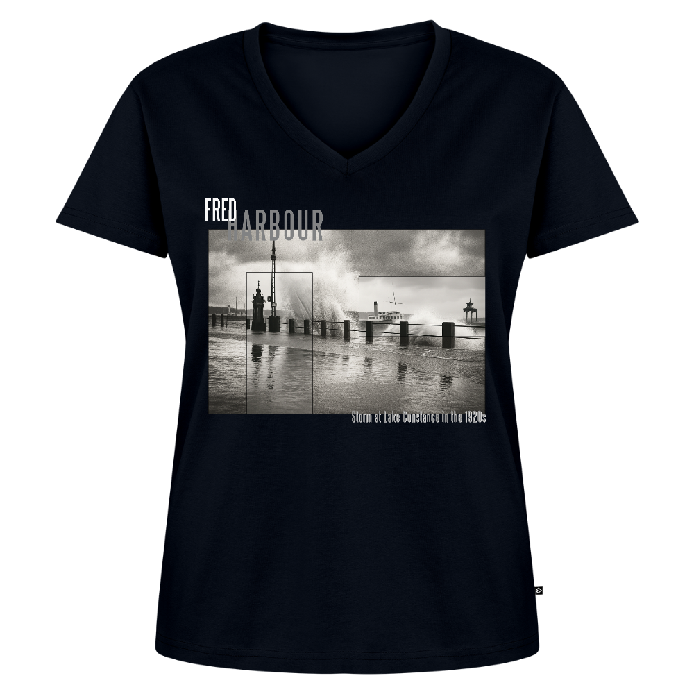 Women Premium T-Shirt  "Storm" - Navy