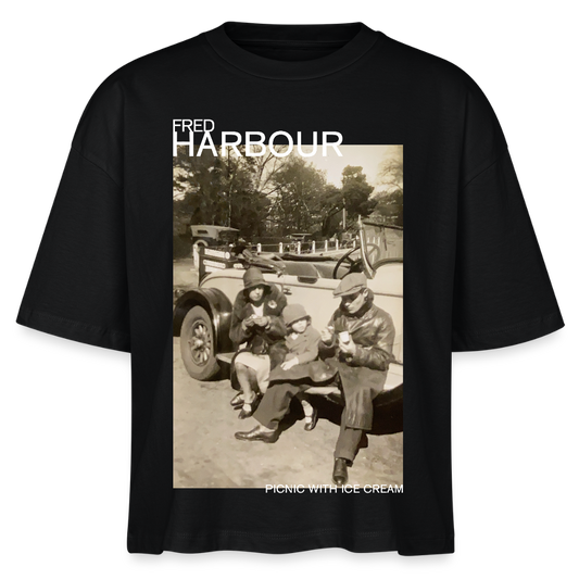 Women Boxy T-Shirt "St. Pauls" - Schwarz