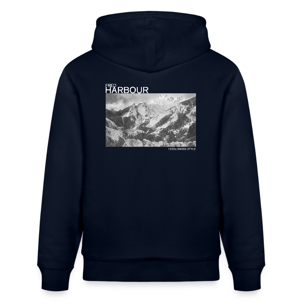 Unisex Hoodie Alps - Navy