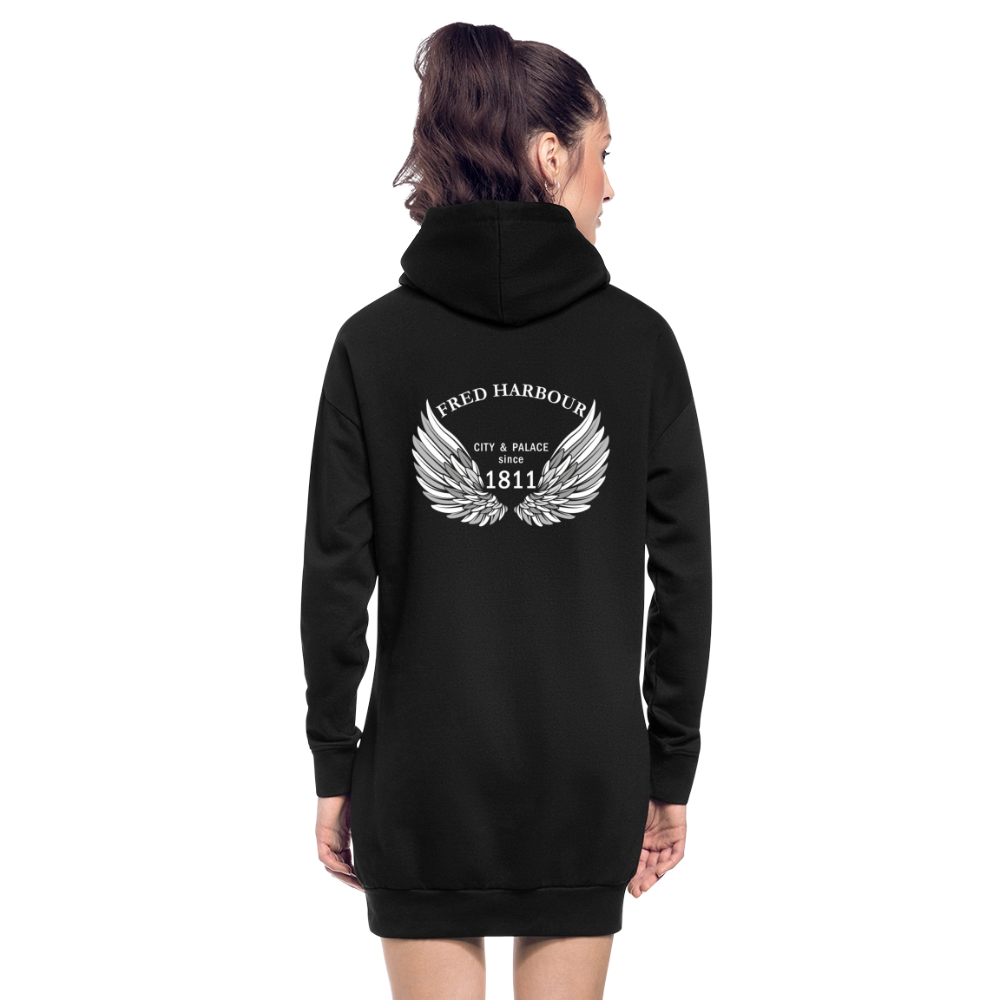 Hoodie Dress classic - Schwarz