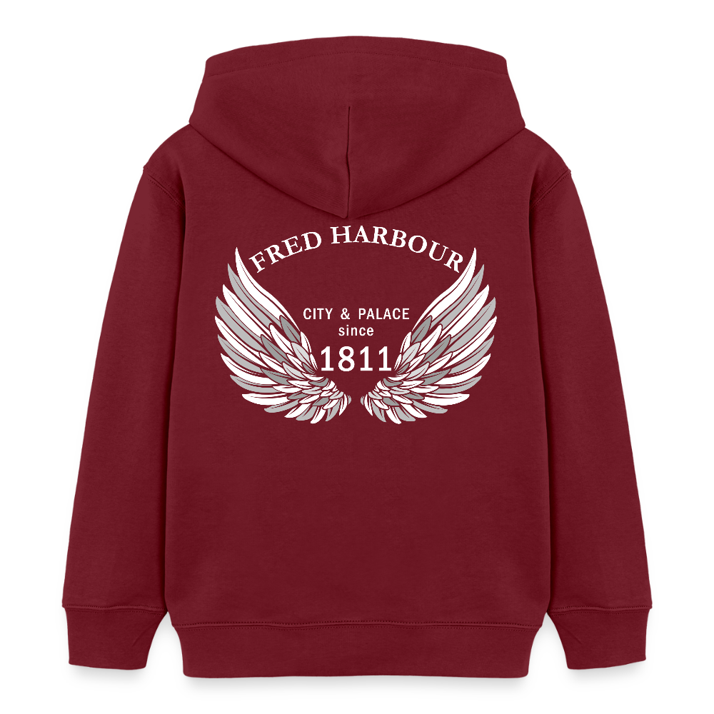Kids Hoodie "Wings" - Burgunderrot