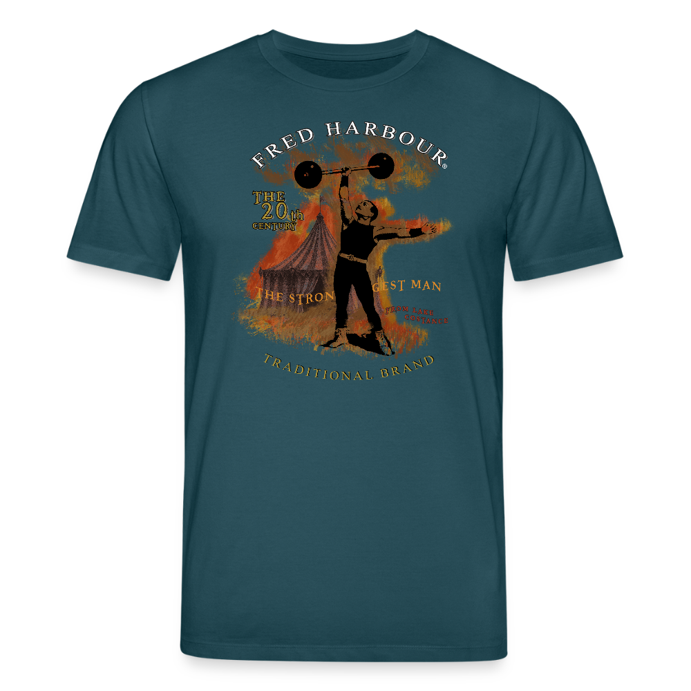 Unisex T-Shirt "Strongest Man" - Dunkles Petrol