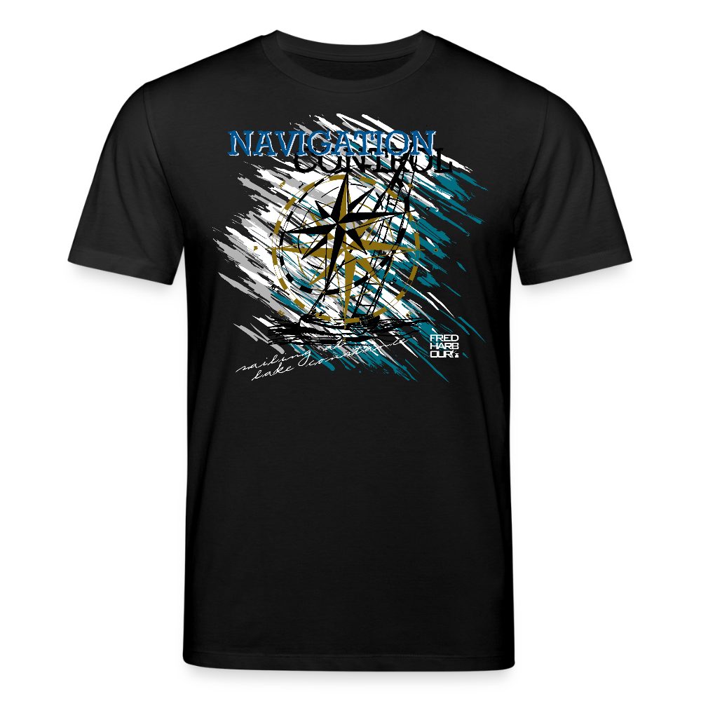 Unisex T-Shirt „Navigation Control“ - Schwarz