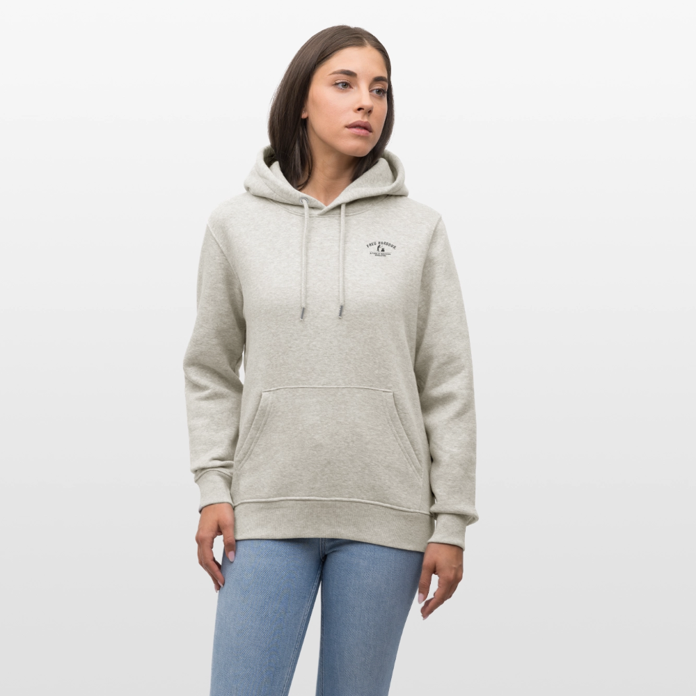 Unisex Hoodie "Bridge" - Beige meliert