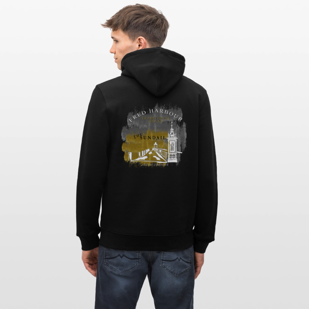 Unisex Hoodie "sundail" - Schwarz