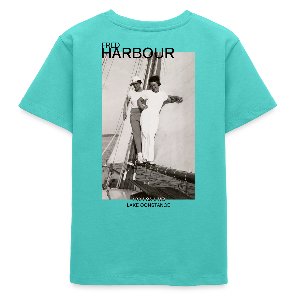 Teenager T-Shirt "Sailing II" - Poolblau