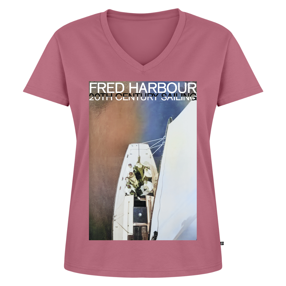 Women Premium V-Ausschnitt T-Shirt "Sailing III" - Mauve