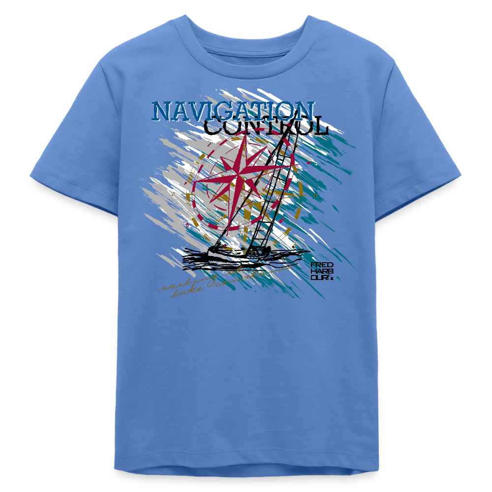 Teenager T-Shirt „Navigation Control“ - Blau
