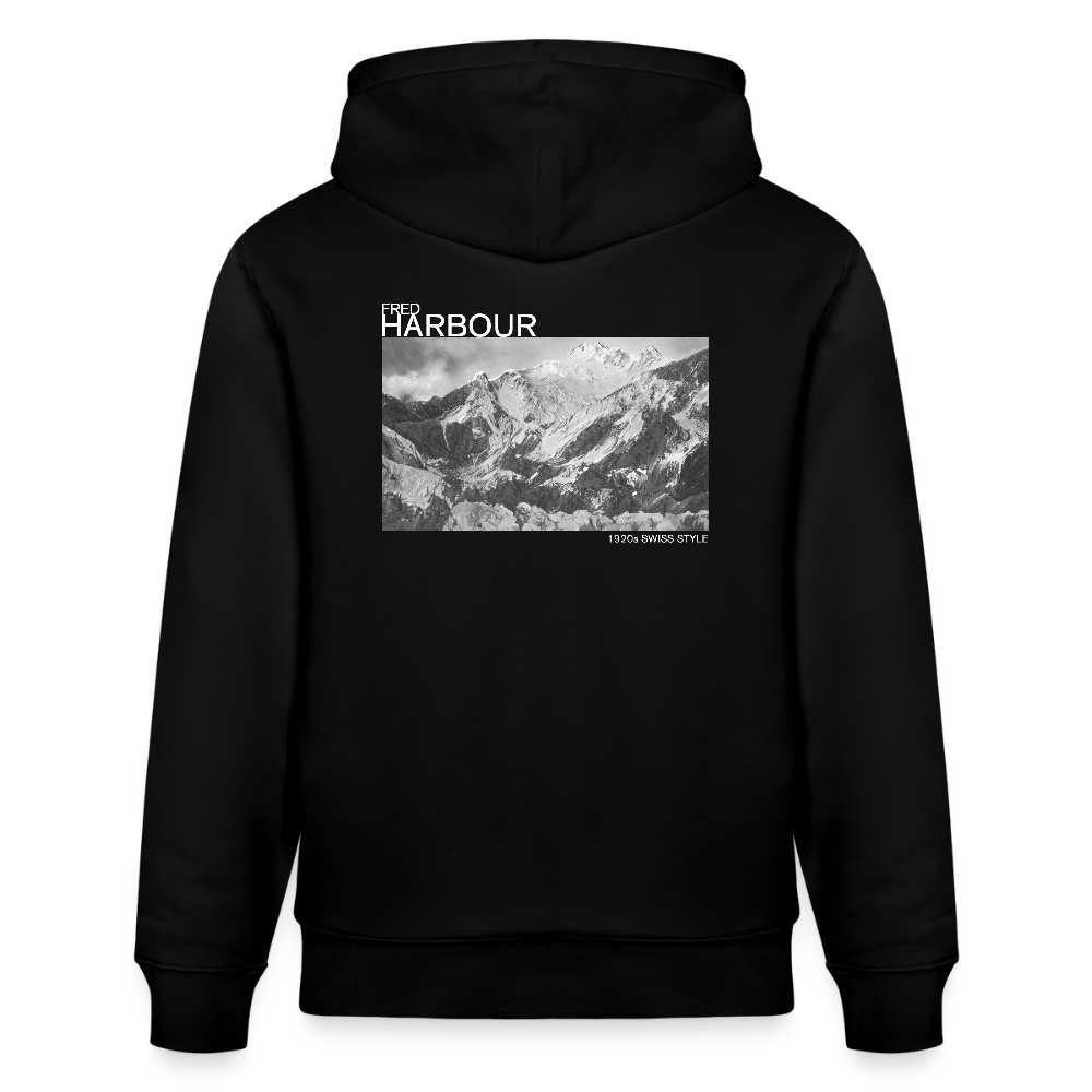 Unisex Hoodie Alps - Schwarz