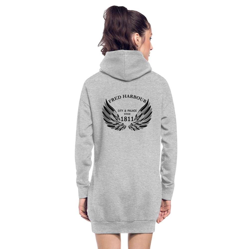Hoodie Dress classic - Grau meliert