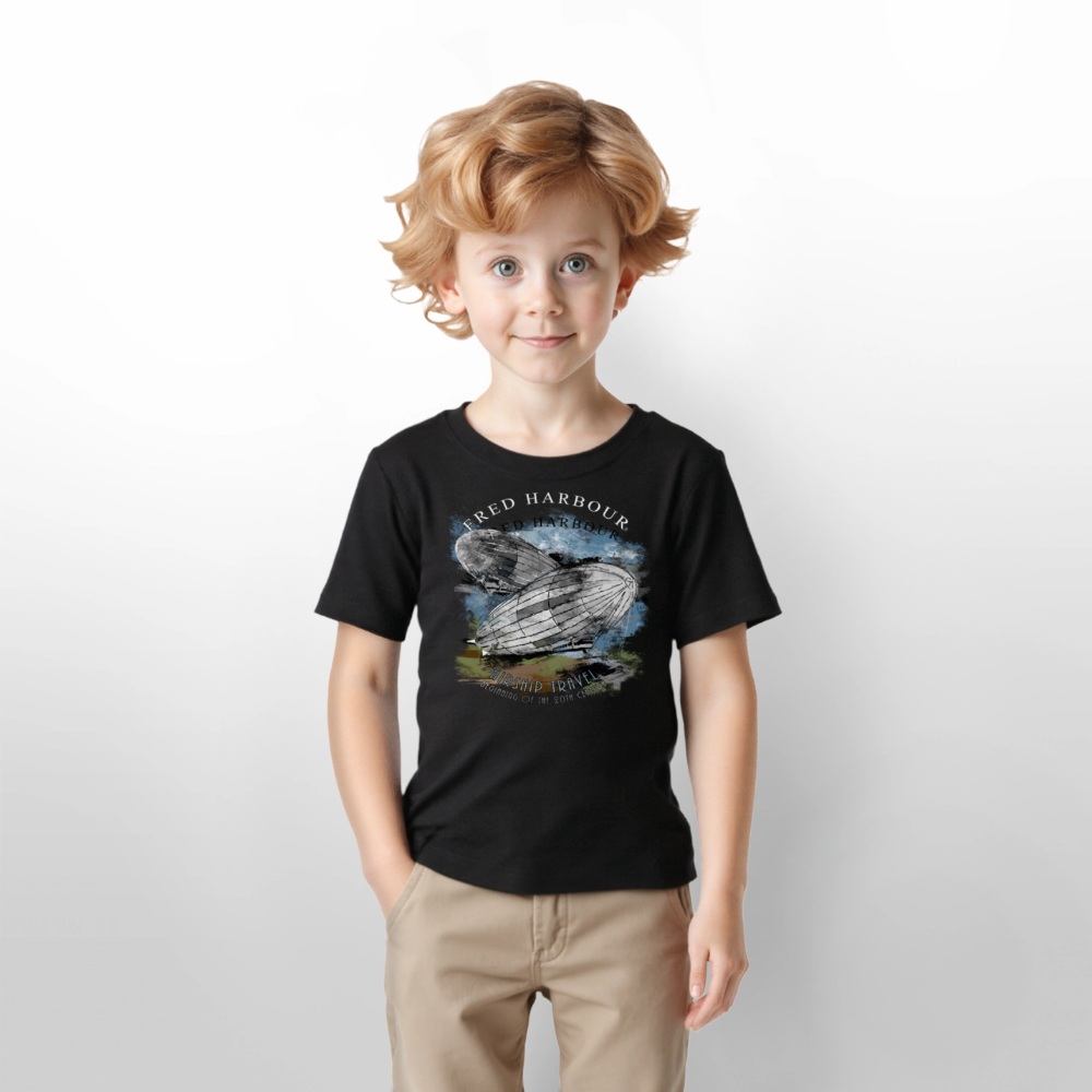KIDS T-Shirt „Airship“ - Schwarz