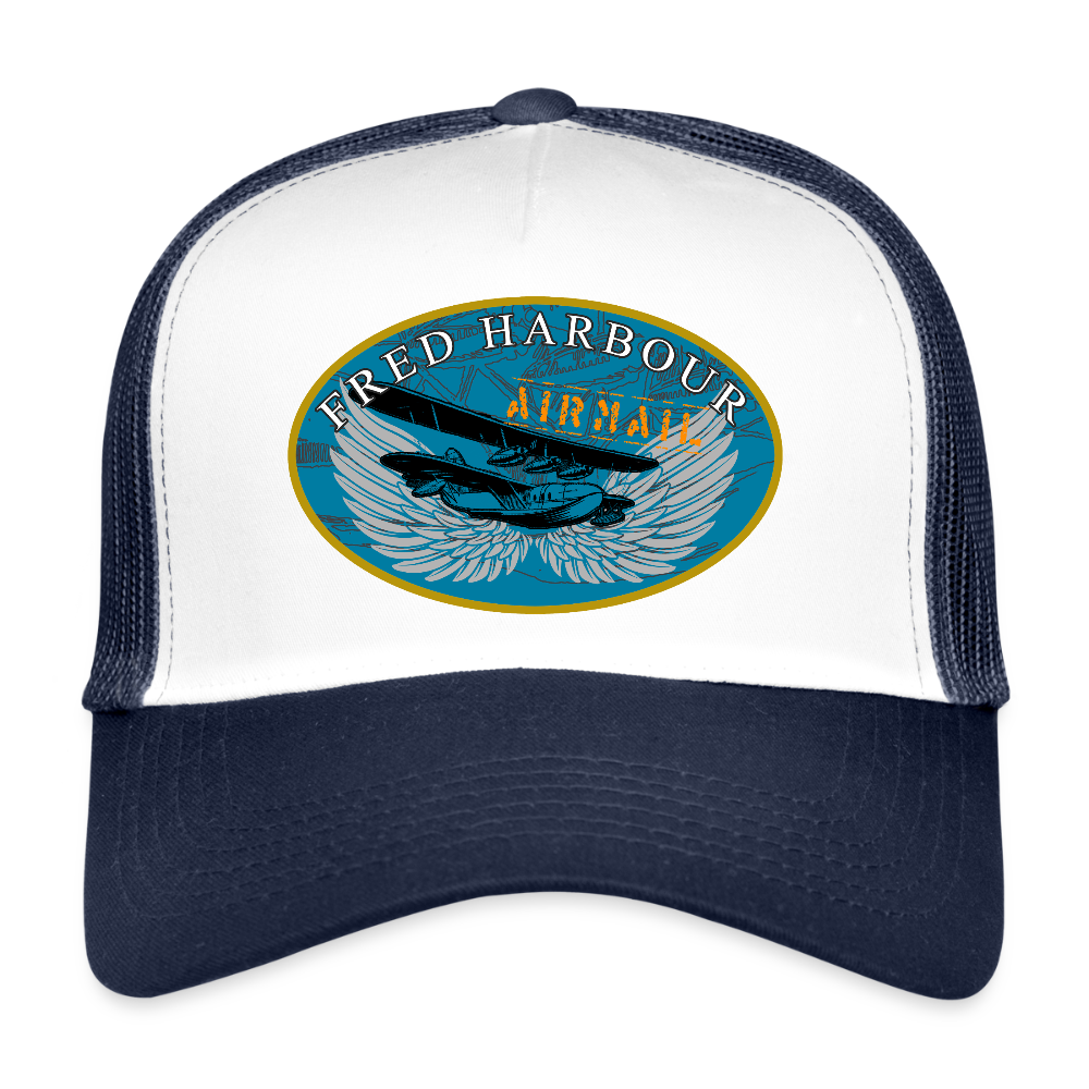 Trucker Cap - Weiß/Navy