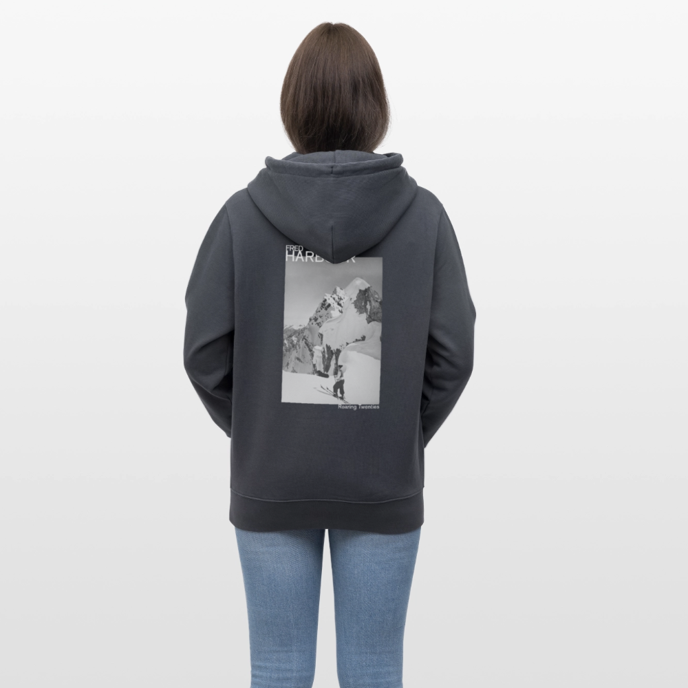 Unisex Hoodie "Ski & Dog" - Indigoblau