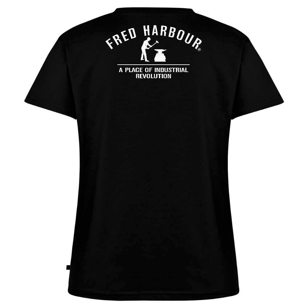 Women Premium V-Ausschnitt T-Shirt  "Sailing III" - Schwarz