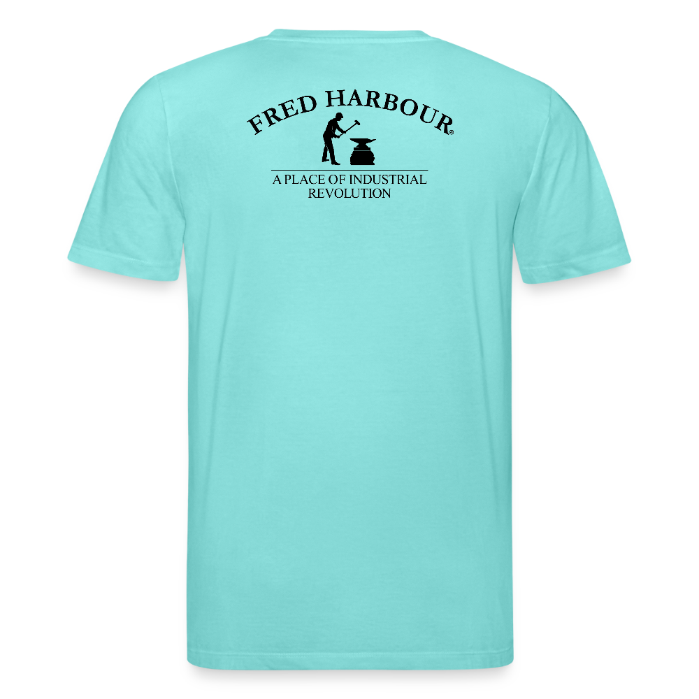 Unisex T-Shirt "MOD RIDE-sw" - Poolblau