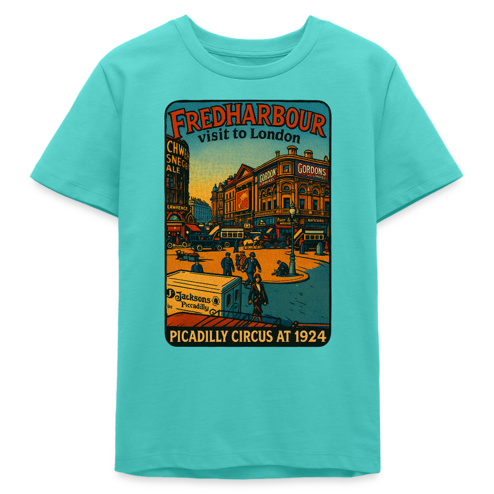 Teenager T-Shirt „Circus“ - Poolblau