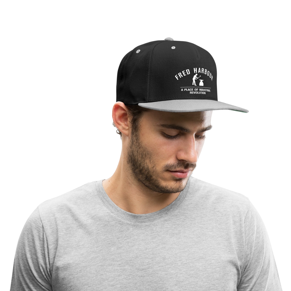 Contrast Snapback Cap - Schwarz/Grau