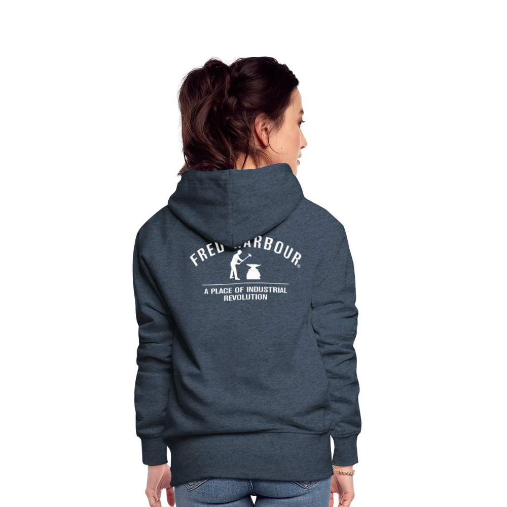 Women´s Premium Hoodie "Classic" - Jeansblau