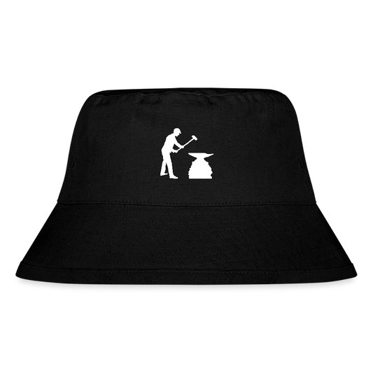 Recycelter Bucket Hat - Schwarz