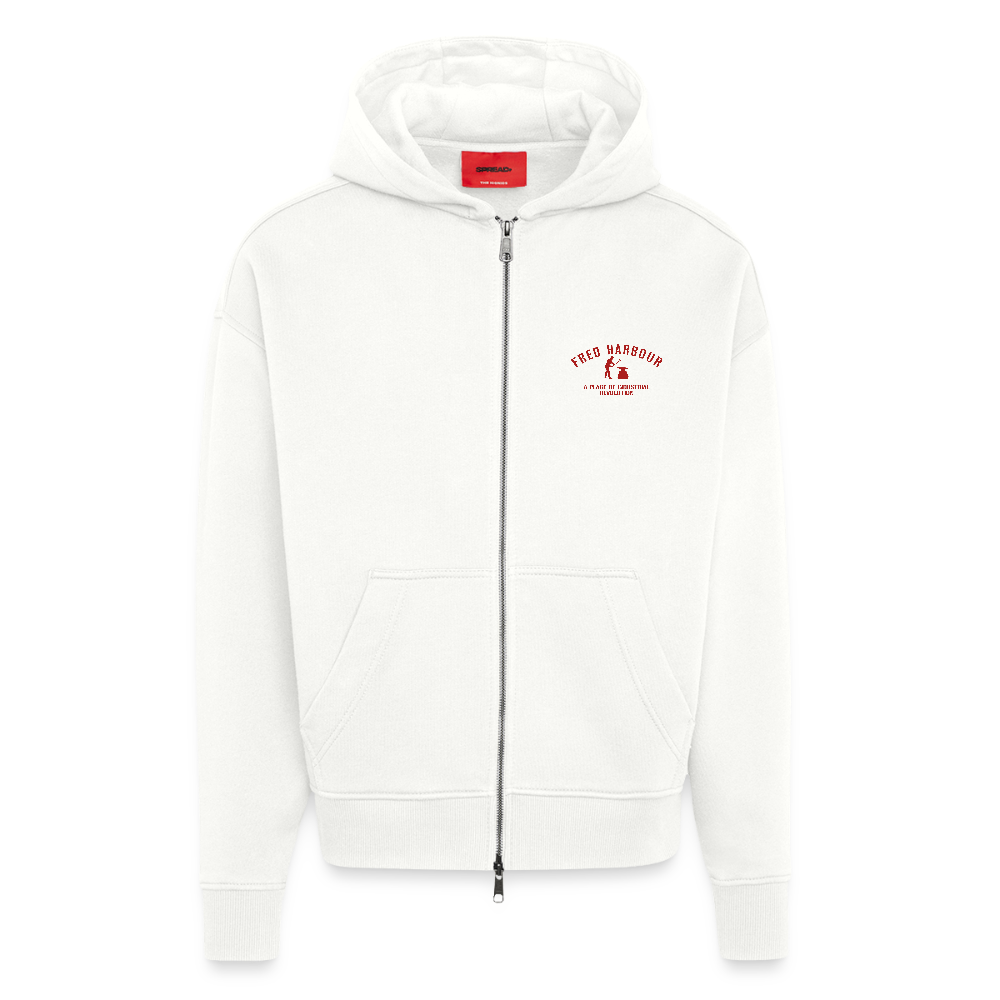 Premium Unisex Oversized Hooded Jacket - OFF WHITE