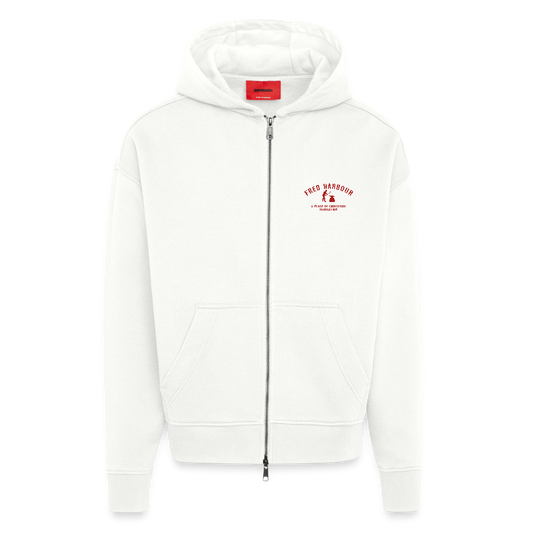 Premium Unisex Oversized Hooded Jacket - OFF WHITE