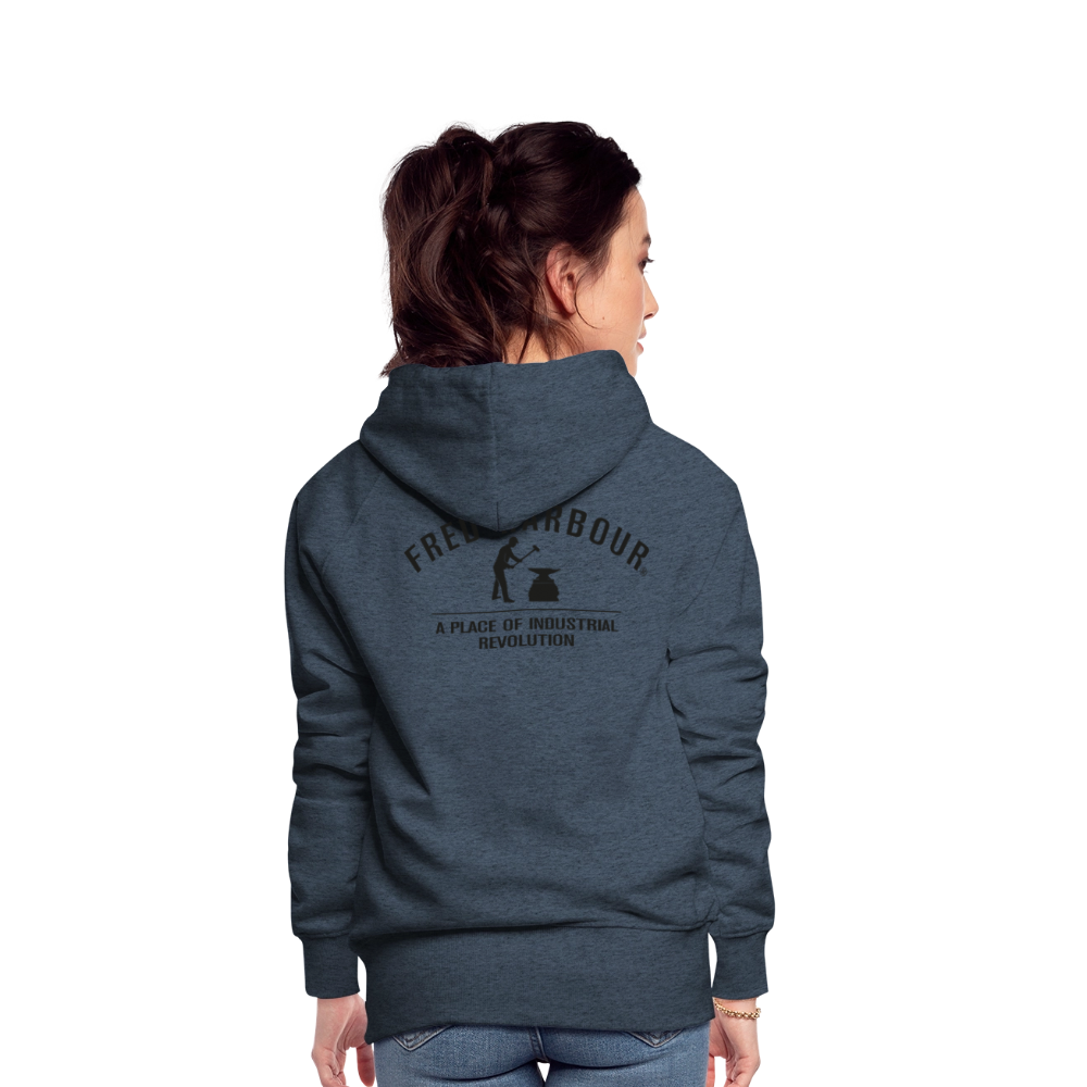 Women´s Premium Hoodie "Classic" - Jeansblau