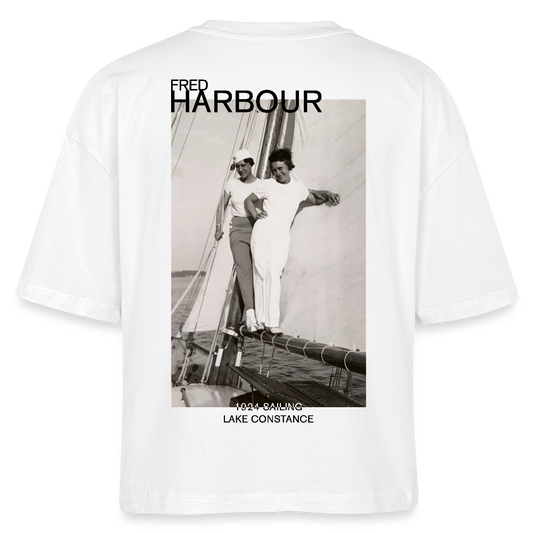 Women Boxy T-Shirt "Sailing II" - Weiß