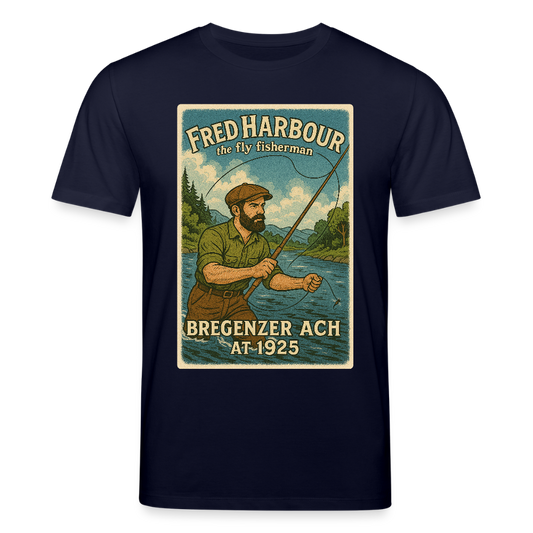 Unisex T-Shirt "The Fly Fisherman" - Navy