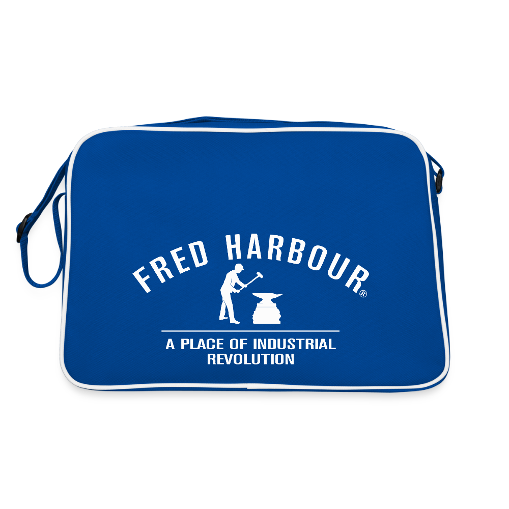 Fred Retro Tasche - Blau/Weiß