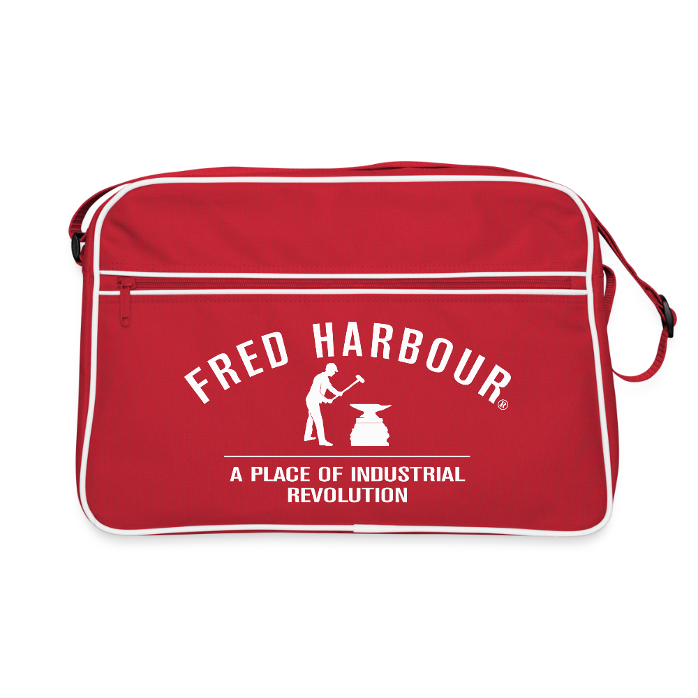 Fred Retro Tasche - Rot/Weiß
