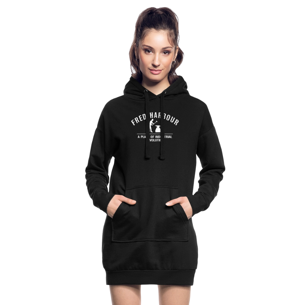 Hoodie Dress classic - Schwarz