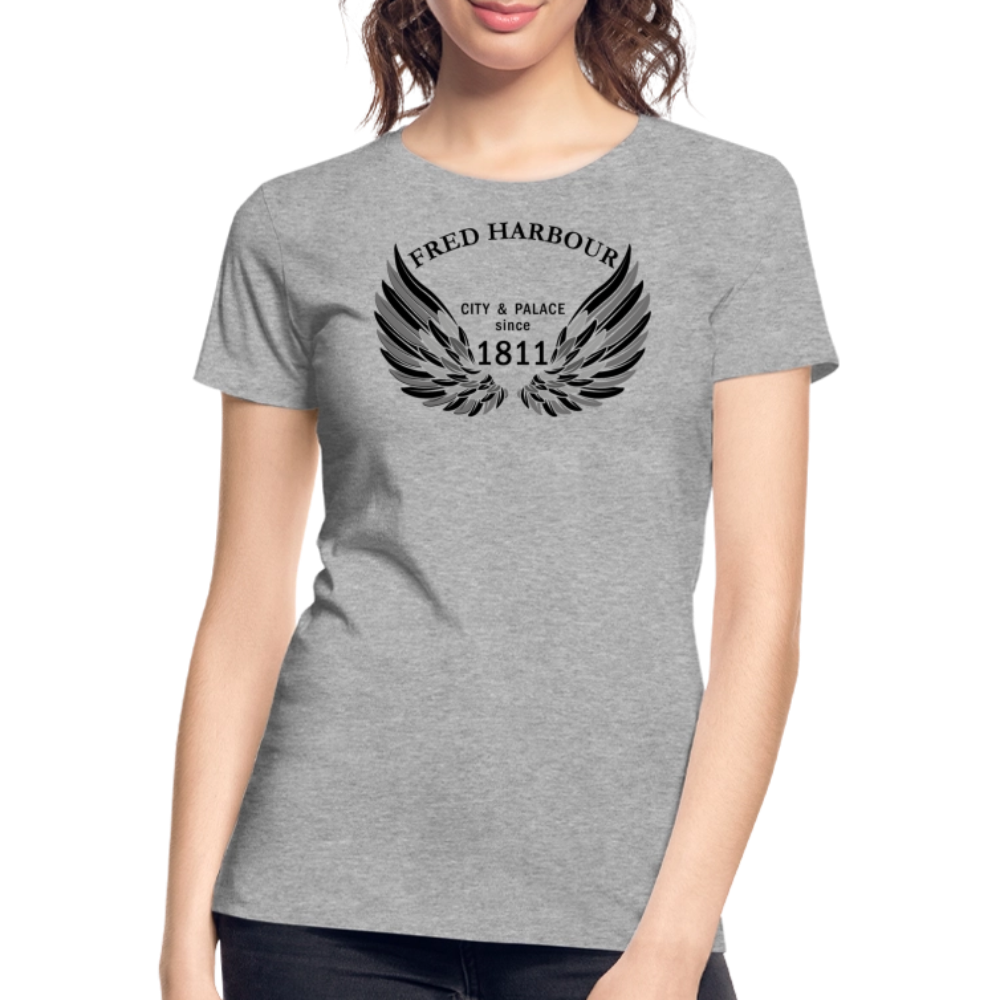 Women Premium T-Shirt "Wings" - Grau meliert