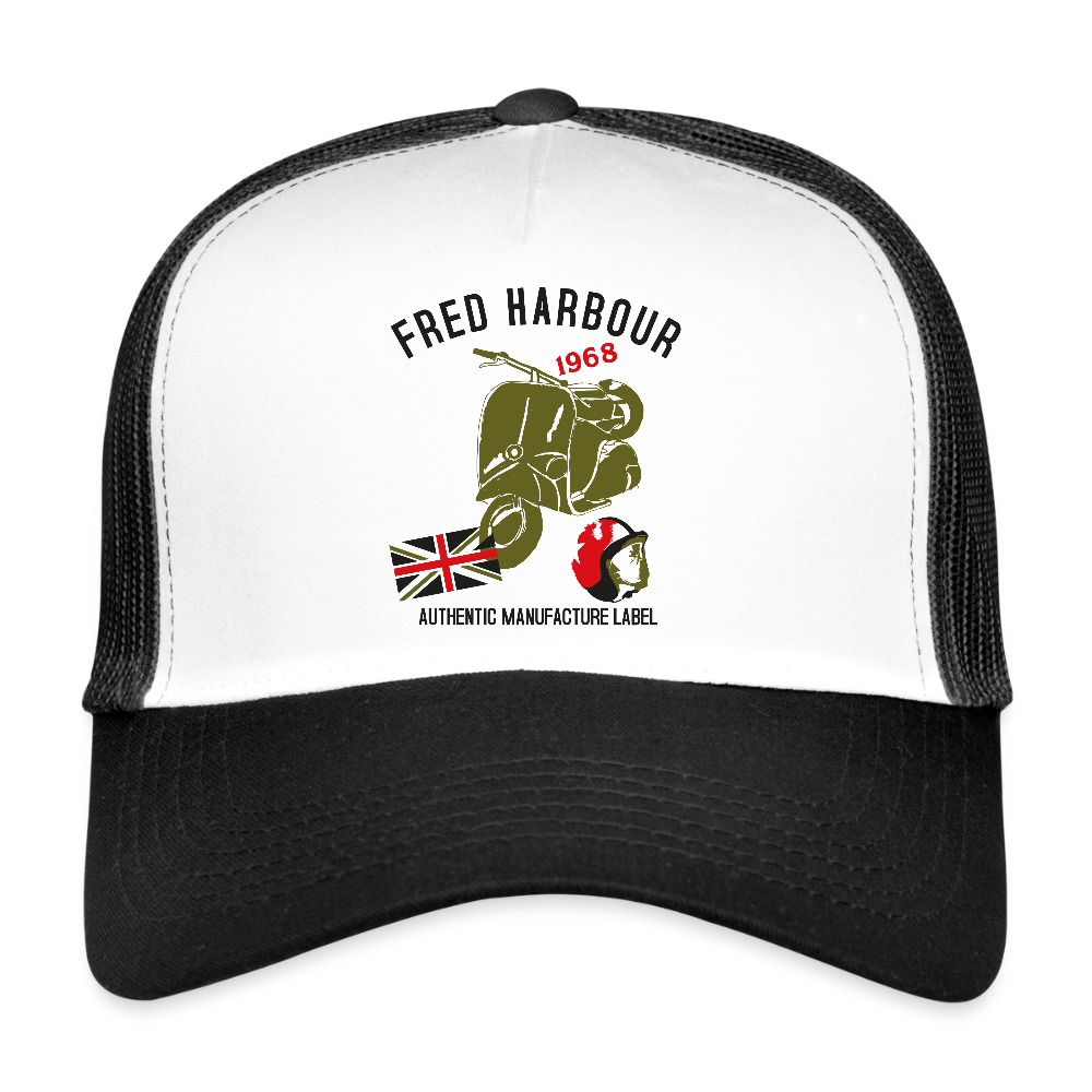 Scooter II Bascap - Weiß/Schwarz