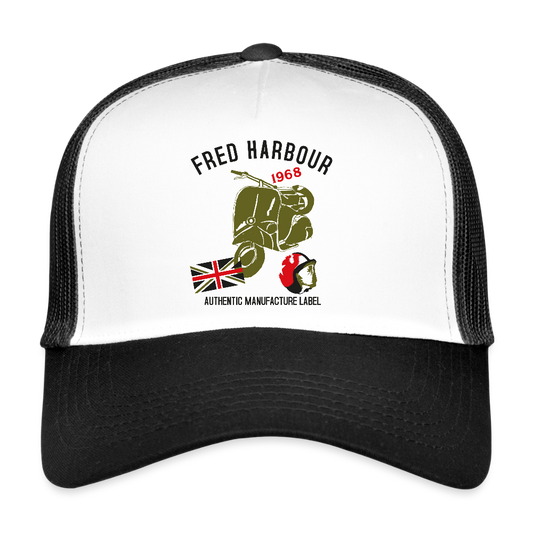 Scooter II Bascap - Weiß/Schwarz