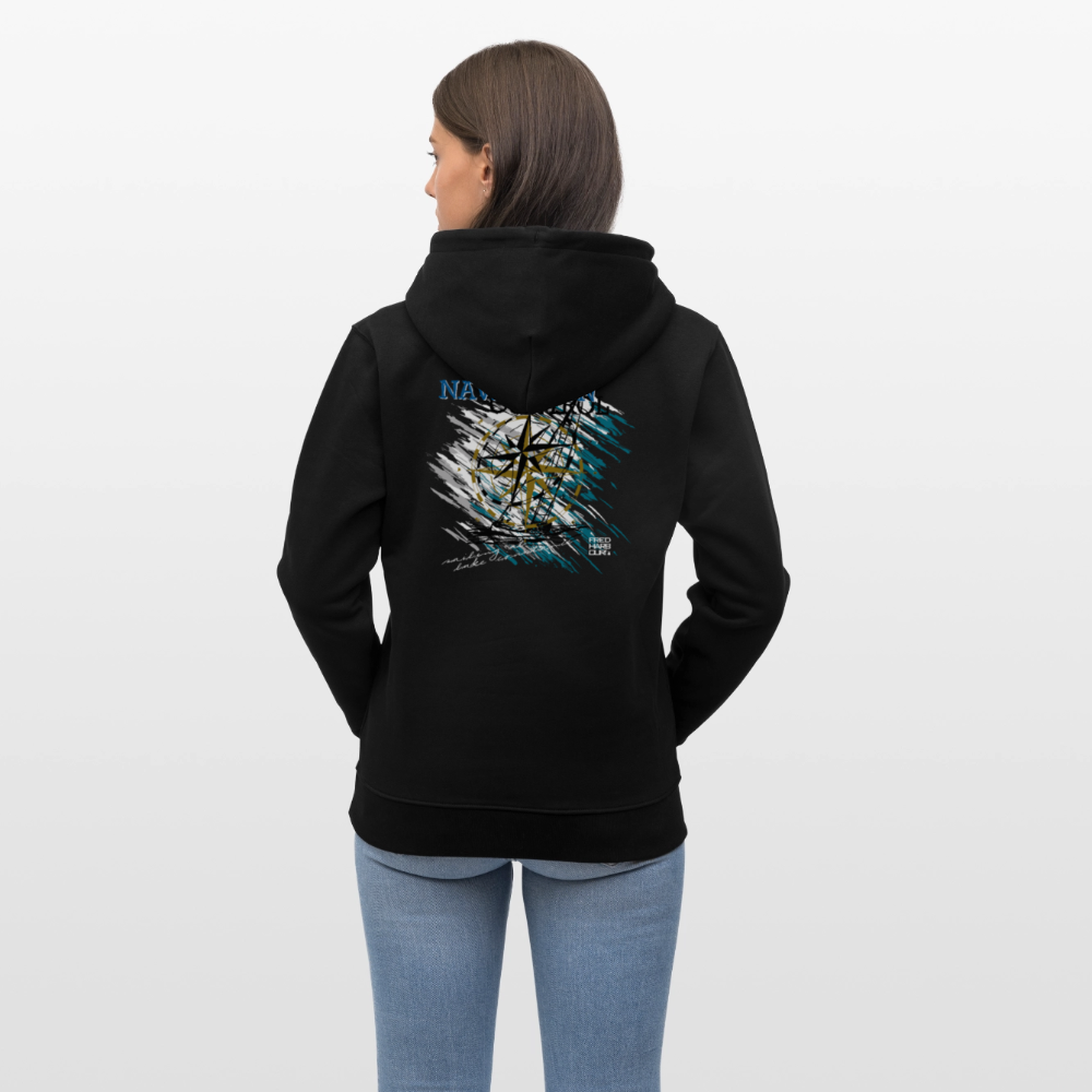 Unisex Hoodie "Navigation" - Schwarz