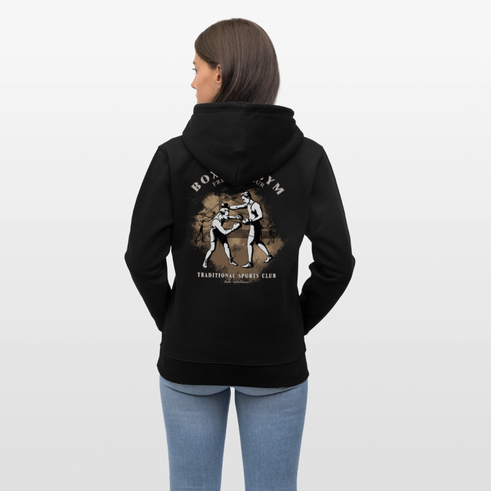 Unisex Hoody "boxing one" - Schwarz